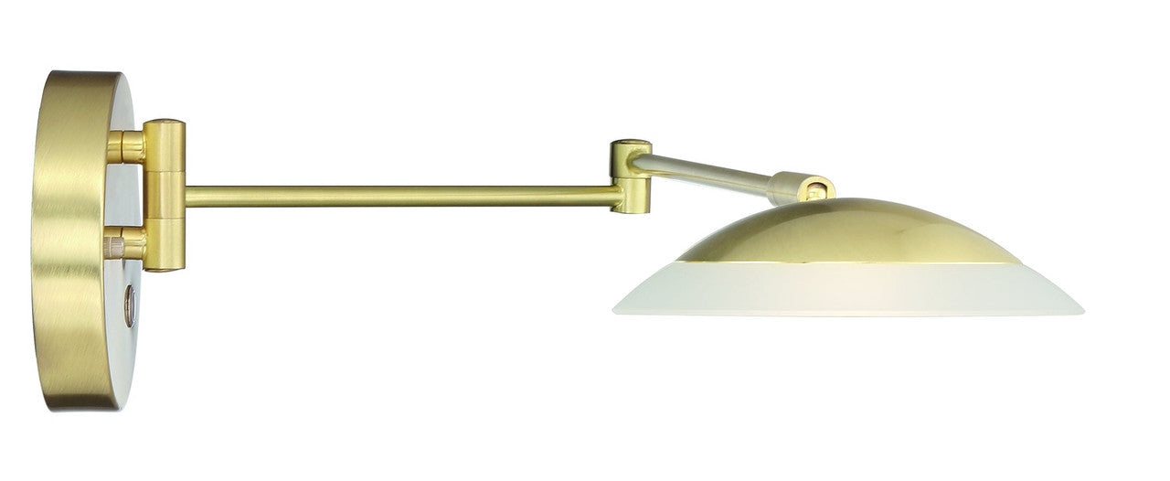 Arnsberg Meran Turbo Wall Sconce in Satin Brass 272310108