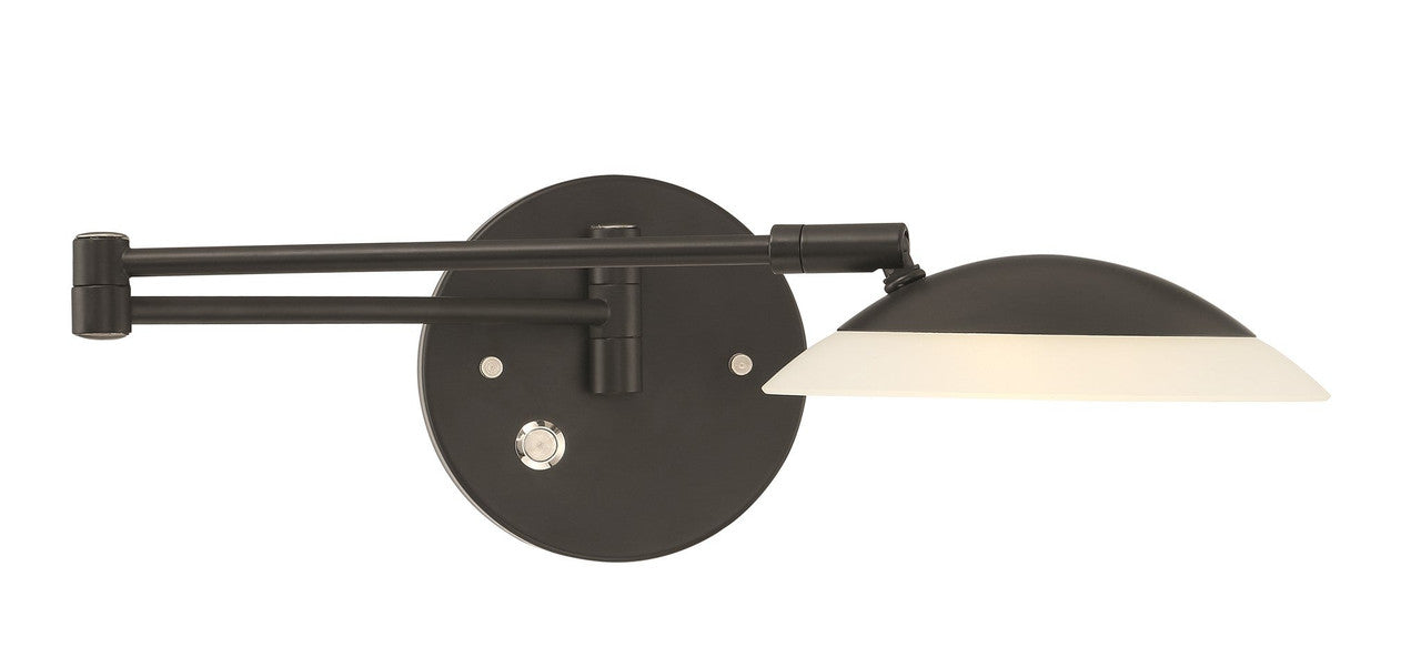 Arnsberg Meran Turbo Wall Sconce in Museum Black 272310135