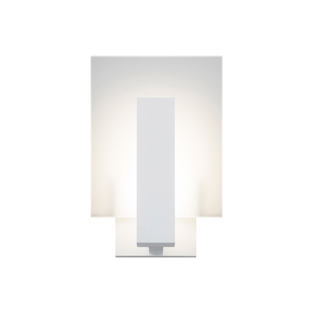 Sonneman Lighting Midtown Short LED Sconce in Textured White 2724.98-WL