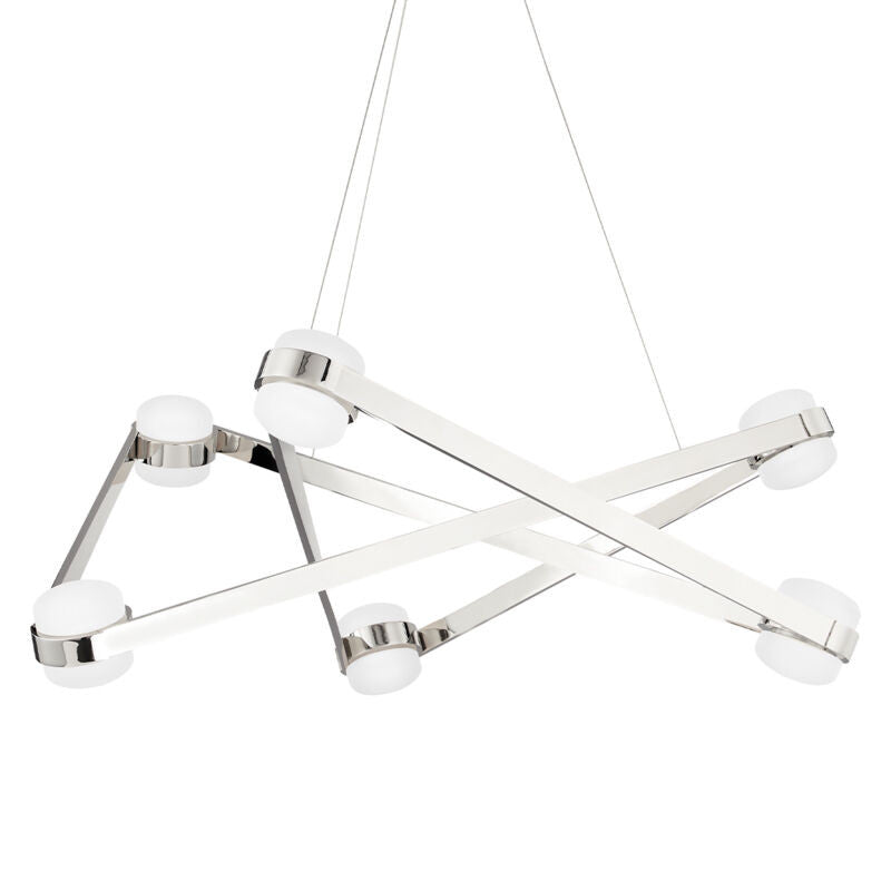 Hudson Valley Lighting Orbit Chandelier in Polished Nickel 2738-PN