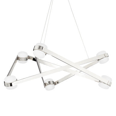 Hudson Valley Lighting Orbit Chandelier in Polished Nickel 2738-PN