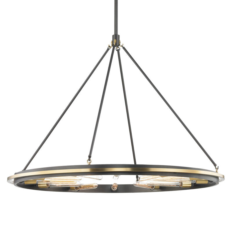 Hudson Valley Lighting Chambers Chandelier in Aged Old Bronze 2745-AOB