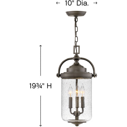 Hinkley Lighting Willoughby Large Hanging Lantern Oil Rubbed Bronze 2752OZ