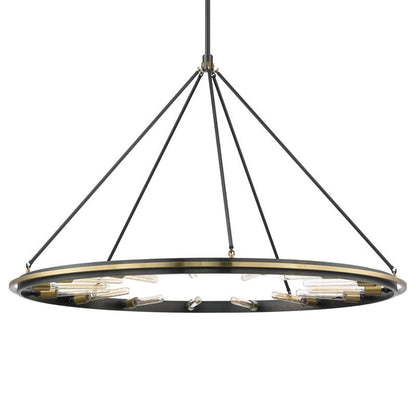 Hudson Valley Lighting Chambers Chandelier in Aged Old Bronze 2758-AOB