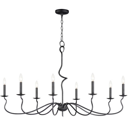 Maxim Padrona 8-Light Chandelier in Black Oxide 27708BO