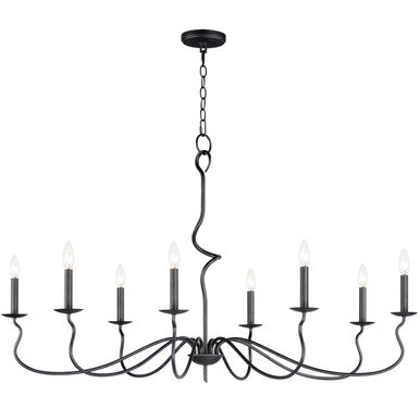 Maxim Padrona 8-Light Chandelier in Black Oxide 27708BO