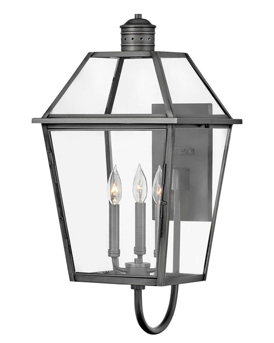 Hinkley Lighting Nouvelle Medium Wall Mount Lantern Blackened Brass 2774BLB