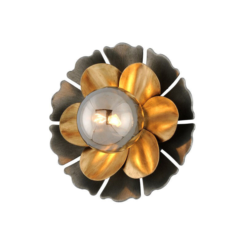 Corbett Lighting Magic Garden Wall Sconce in Black Graphite Bronze Leaf 278-13