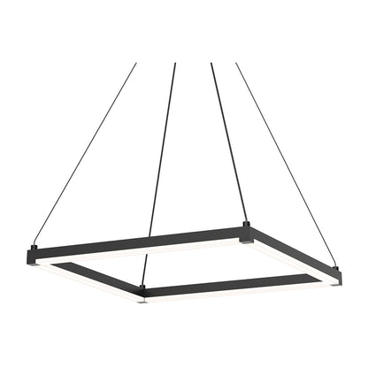 Sonneman Lighting Stix Square 19" LED Pendant in Satin Black 2786.25