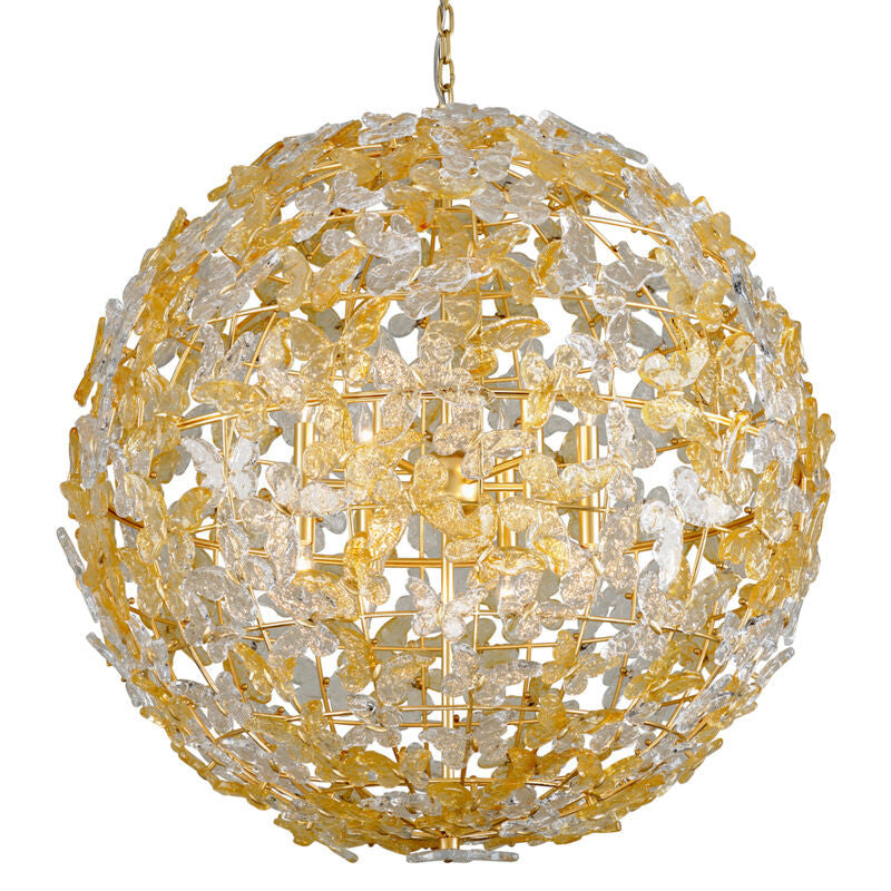 Corbett Lighting Milan Chandelier in Gold Leaf 279-412