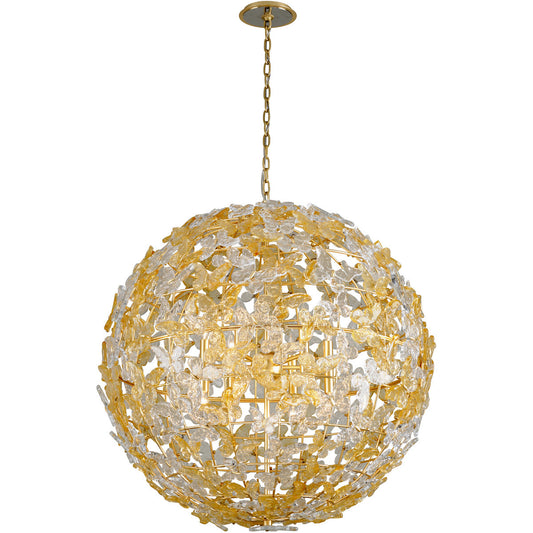 Corbett Lighting Milan Chandelier in Gold Leaf 279-412