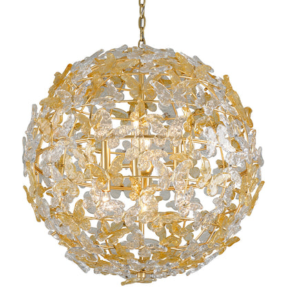 Corbett Lighting Milan Chandelier in Gold Leaf 279-48