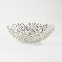 Global Views Leafy Bowl-Nickel-Large WDS9137-GV