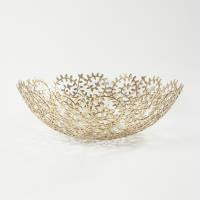 Global Views Leafy Bowl-Brass-Large WDS9134-GV