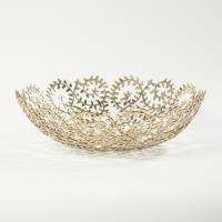 Global Views Leafy Bowl-Brass-Med WDS9135-GV