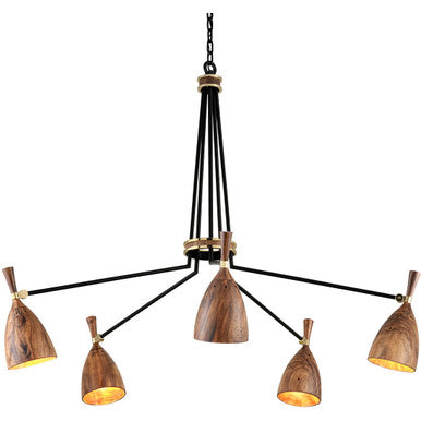 Corbett Lighting Utopia Chandelier in Soft Black 280-05-SBK