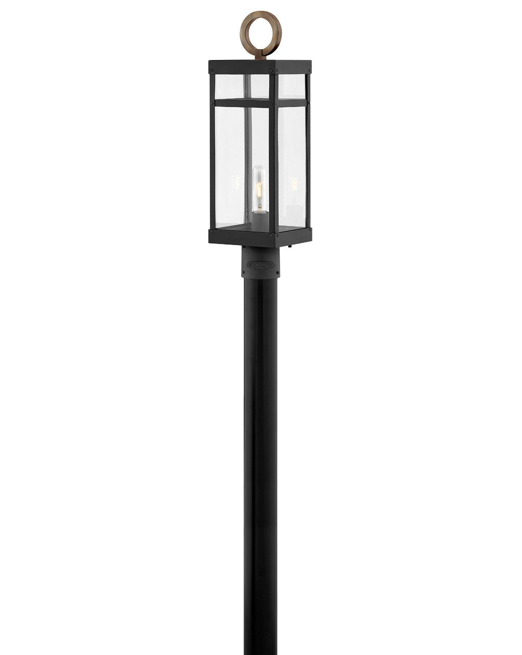 Hinkley Lighting Porter Medium Post Top or Pier Mount Lantern Black LED Bulb(s) Included 2801BK-LL