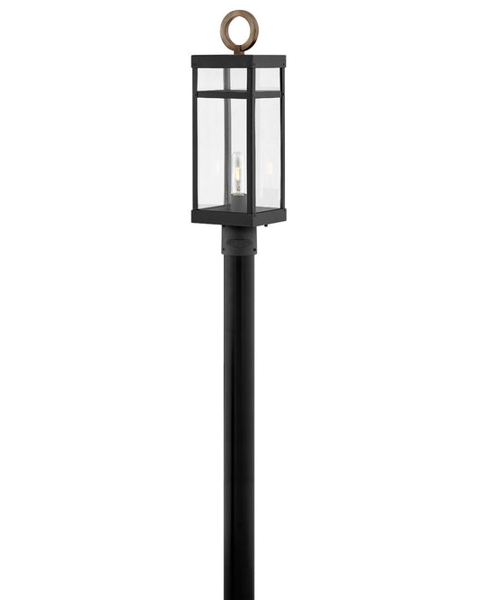 Hinkley Lighting Porter Medium Post Top or Pier Mount Lantern Black LED Bulb(s) Included 2801BK-LL