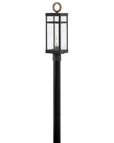 Hinkley Lighting Porter Medium Post Top or Pier Mount Lantern Black LED Bulb(s) Included 2801BK-LL