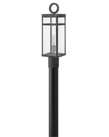 Hinkley Lighting Porter Medium Post Top or Pier Mount Lantern Aged Zinc 2801DZ