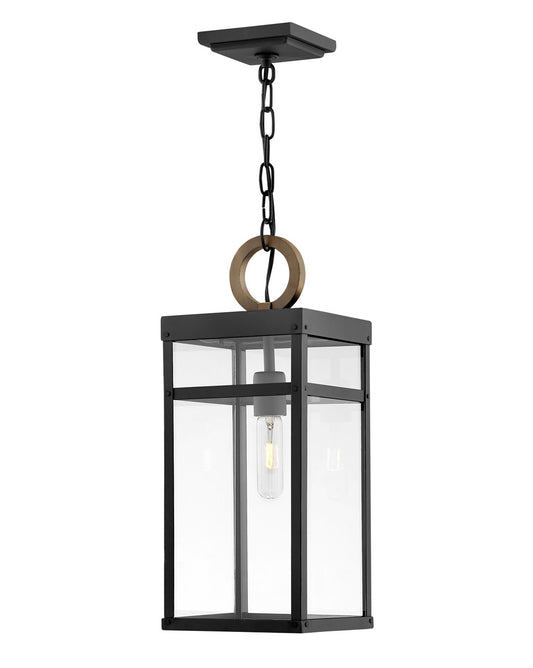 Hinkley Lighting Porter Medium Hanging Lantern Black LED Bulb(s) Included 2802BK-LL