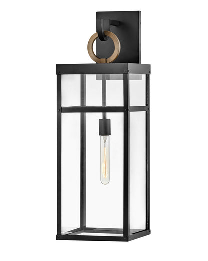 Hinkley Lighting Porter Extra Large Wall Mount Lantern Black LED Bulb(s) Included 2807BK-LL