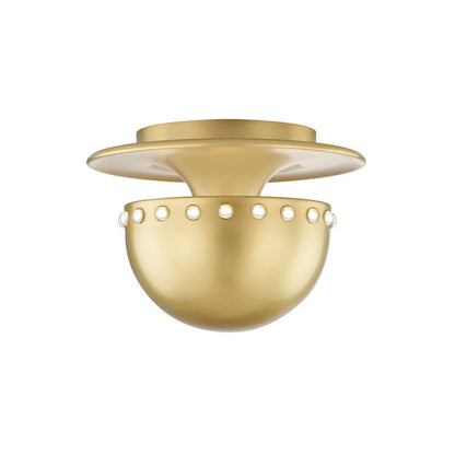 Hudson Valley Lighting Nash Semi Flush in Aged Brass 2809-AGB