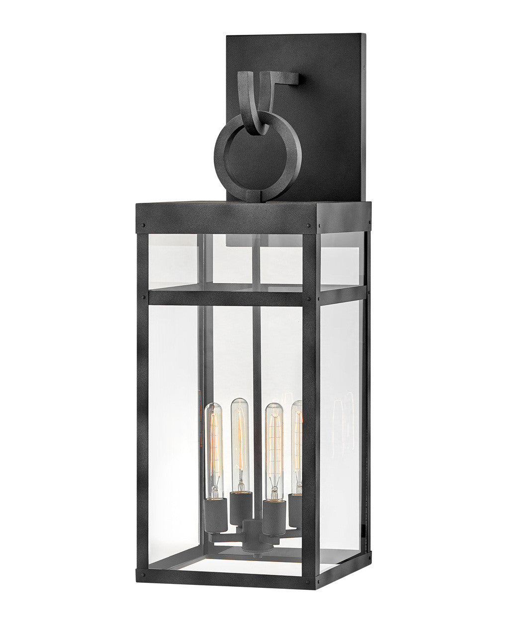 Hinkley Lighting Porter Double Extra Large Wall Mount Lantern Aged Zinc LED Bulb(s) Included 2809DZ-LL