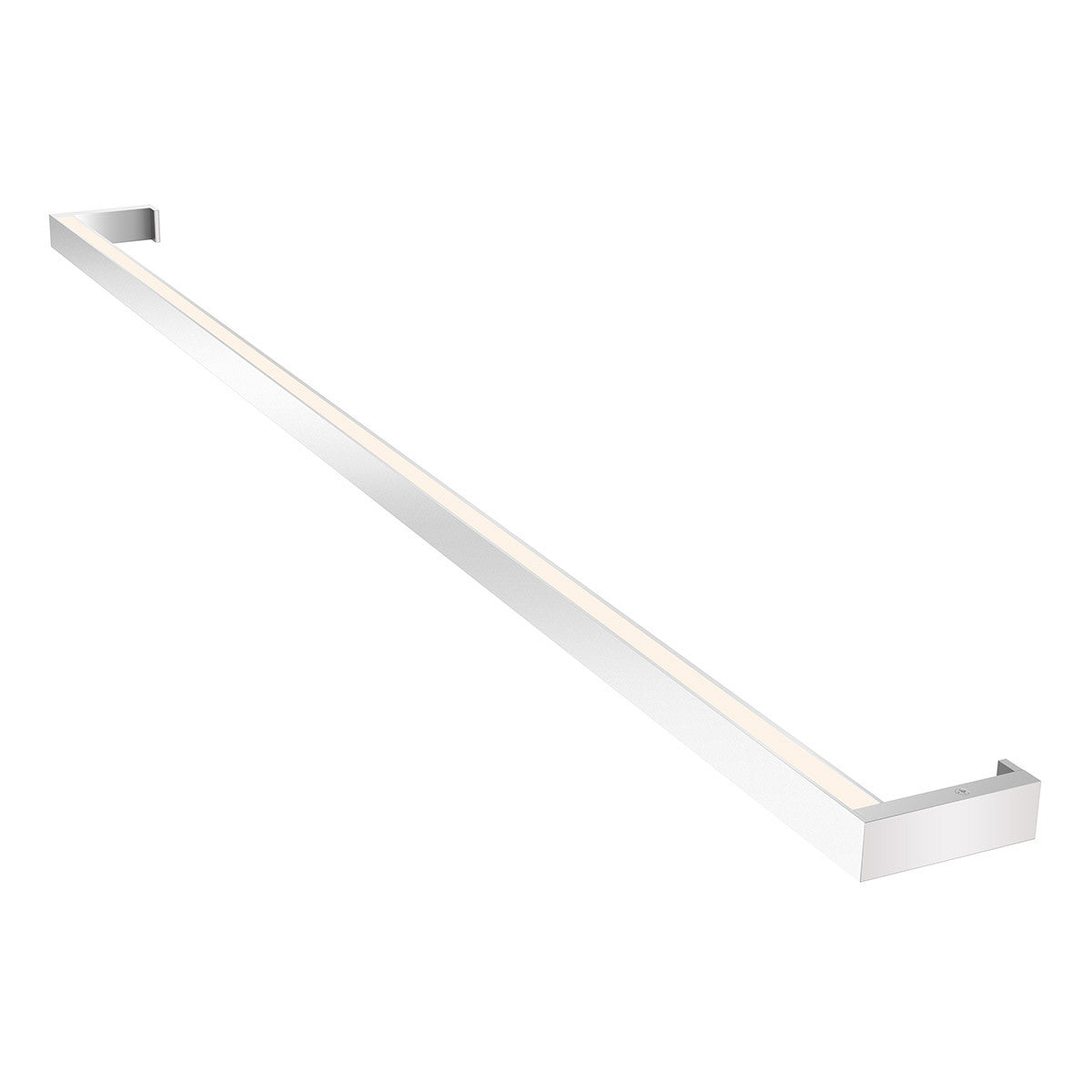 Sonneman Lighting Thin-Line 4' One-Sided LED Wall Bar (3500K) in Bright Satin Aluminum 2810.16-4-35