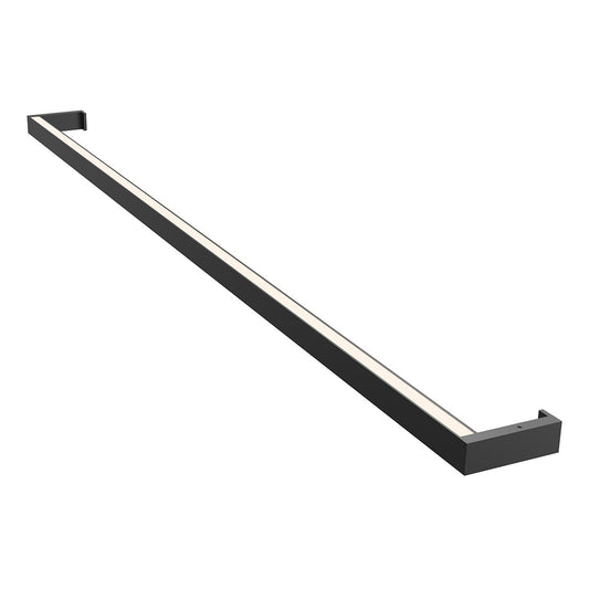 Sonneman Lighting Thin-Line 4' One-Sided LED Wall Bar (2700K) in Satin Black 2810.25-4-27