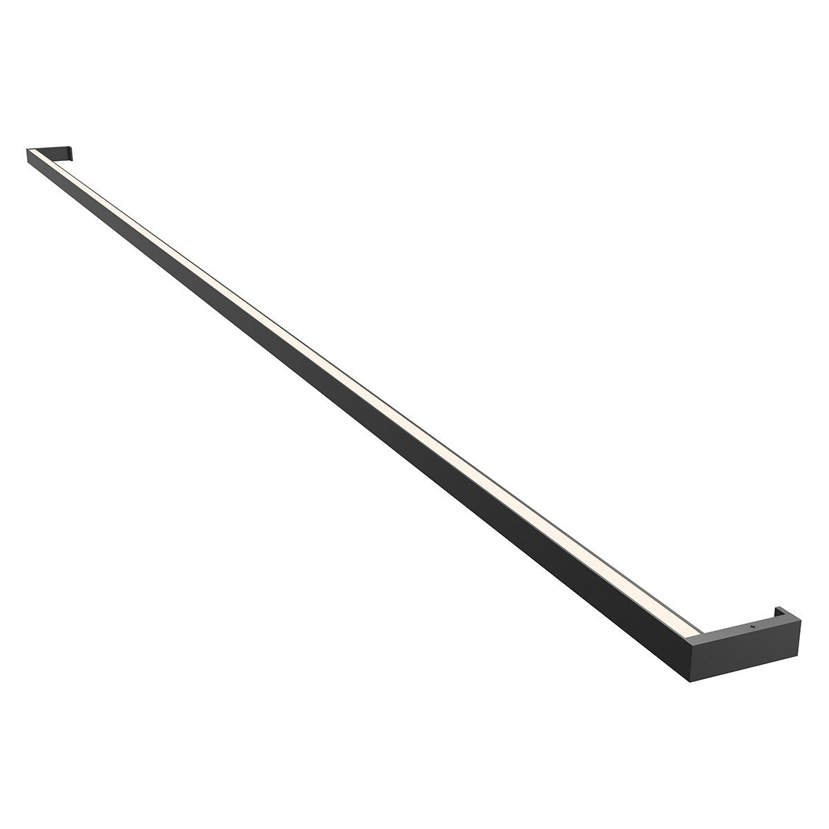 Sonneman Lighting Thin-Line 8' One-Sided LED Wall Bar in Satin Black 2810.25-8