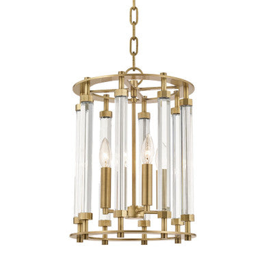 Hudson Valley Lighting Haddon Lantern in Aged Brass 2812-AGB