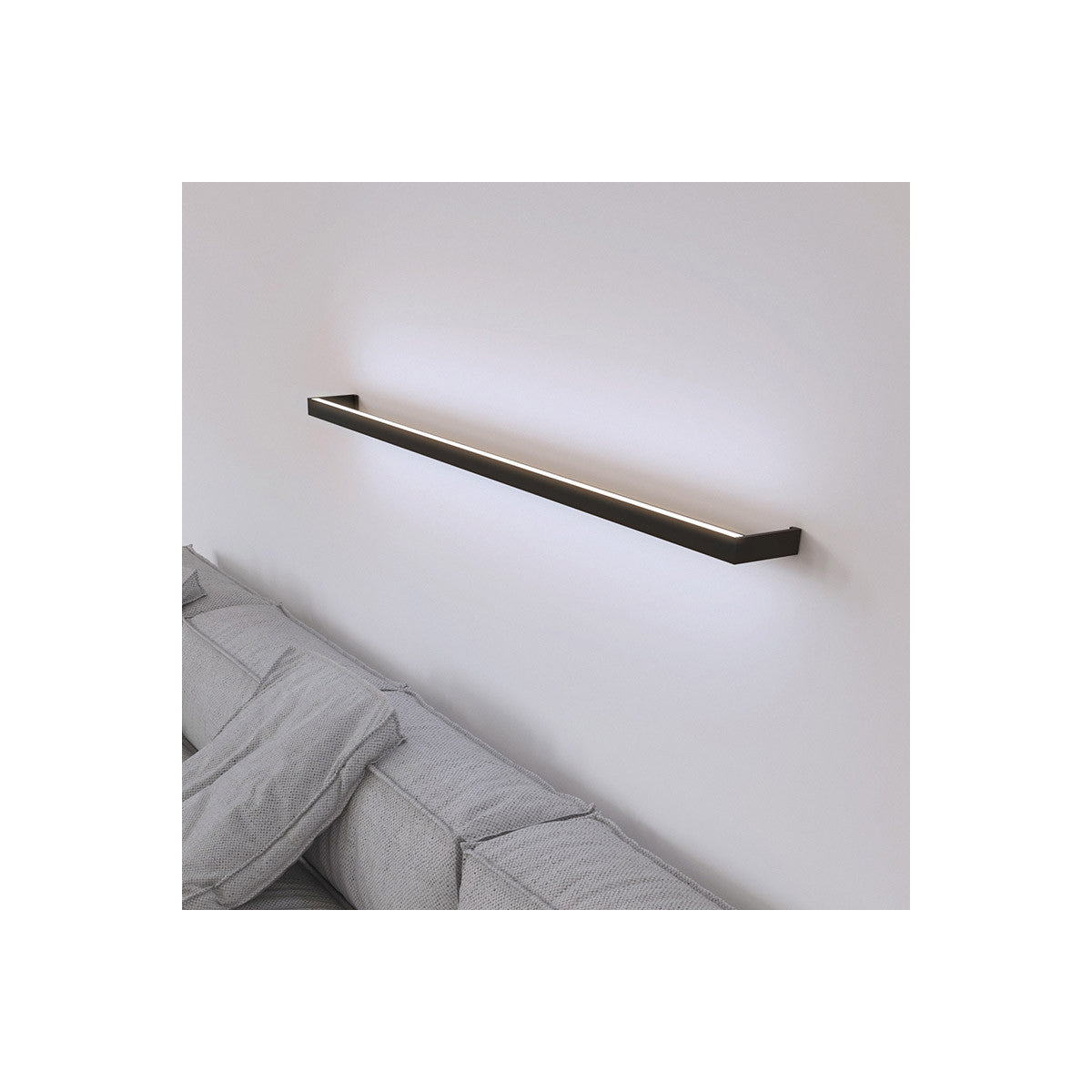 Sonneman Lighting Thin-Line™ 4' LED Indirect Wall Bar (3500K) in Satin Black 2814.25-4-35