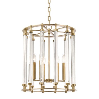 Hudson Valley Lighting Haddon Lantern in Aged Brass 2818-AGB