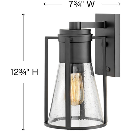 Hinkley Lighting Refinery Medium Wall Mount Lantern Black 2824BK