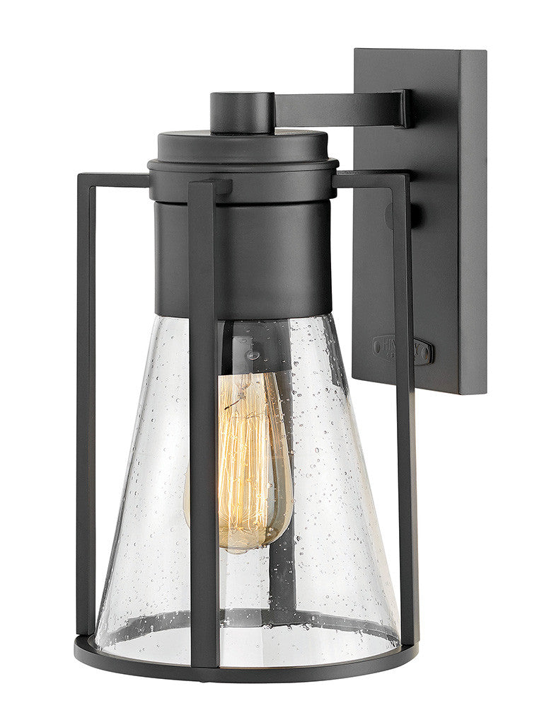 Hinkley Lighting Refinery Medium Wall Mount Lantern Black 2824BK