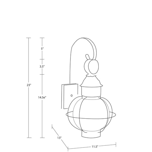 Northeast Lantern Onion Wall 2831