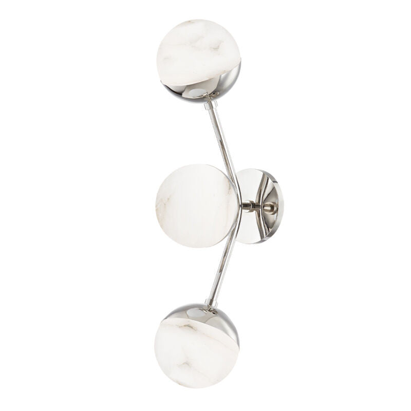 Hudson Valley Lighting Saratoga Wall Sconce in Polished Nickel 2833-PN