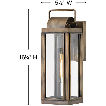 Hinkley Lighting Sag Harbor Small Wall Mount Lantern Burnished Bronze 2840BU