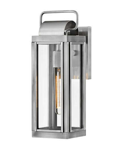 Hinkley Lighting Sag Harbor Small Wall Mount Lantern Antique Brushed Aluminum LED Bulb(s) Included 2840AL-LL