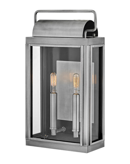 Hinkley Lighting Sag Harbor Medium Wall Mount Lantern Antique Brushed Aluminum 2844AL