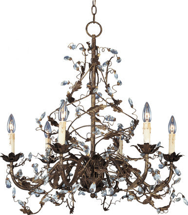 Maxim Elegante 6-Light Chandelier in Oil Rubbed Bronze 2851OI