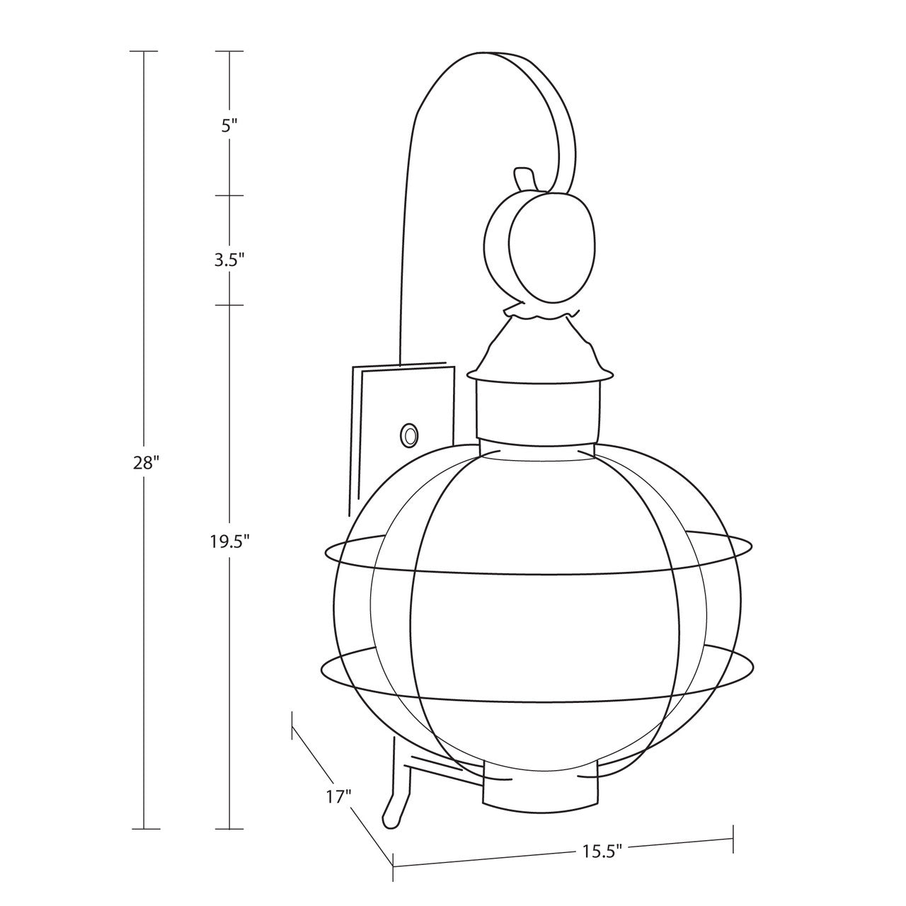 Northeast Lantern Onion Wall 2851