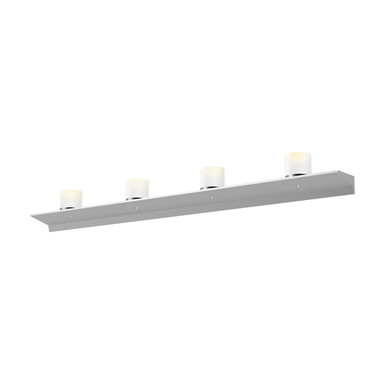 Sonneman Lighting Votives™ 4' LED Wall Bar in Bright Satin Aluminum 2853.16-LW