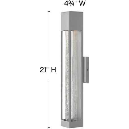 Hinkley Lighting Vapor Medium Wall Mount Lantern Titanium 2854TT