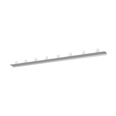 Sonneman Lighting Votives™ 8' LED Wall Bar in Bright Satin Aluminum 2855.16-SW