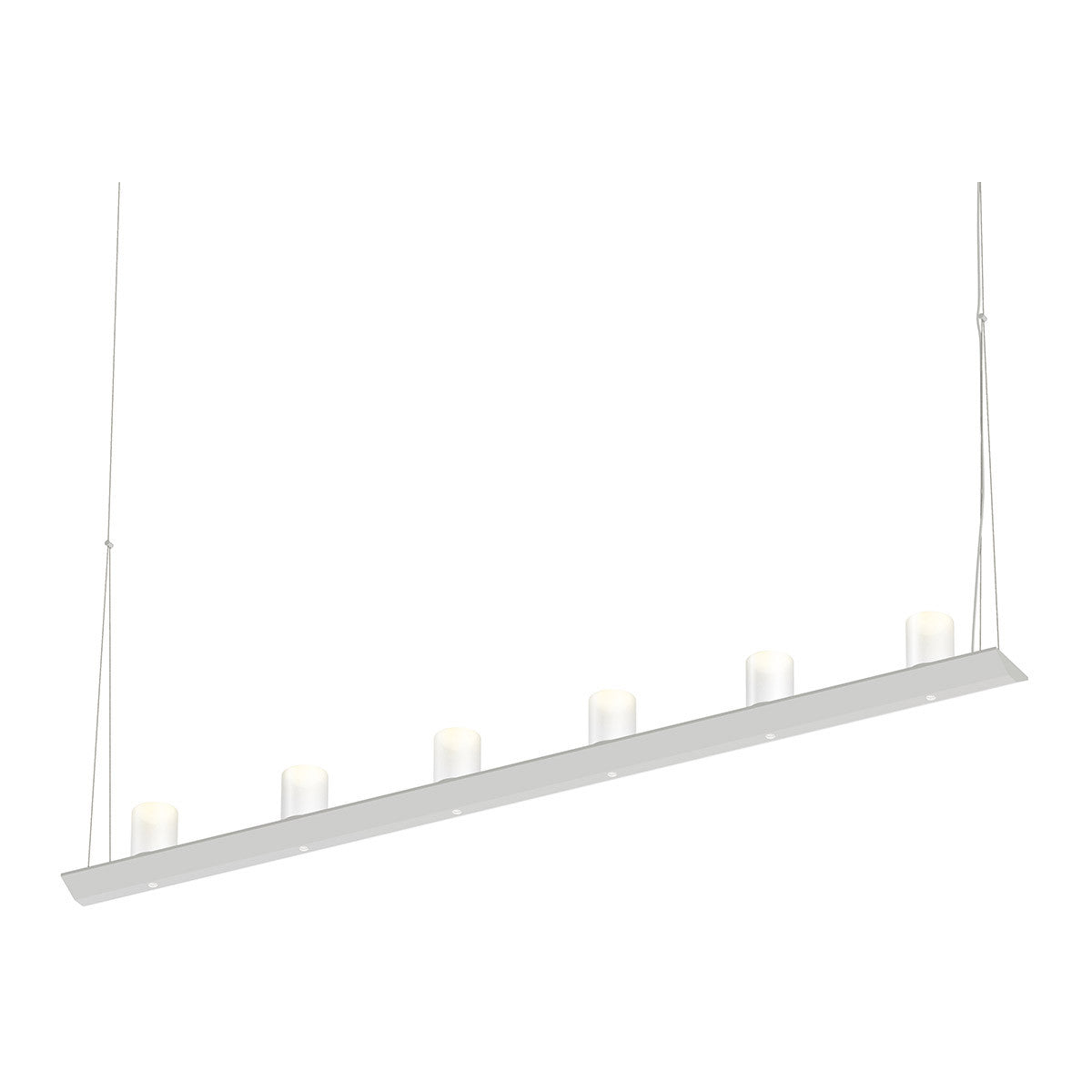 Sonneman Lighting Votives 4' LED Bar Pendant in Satin White 2858.03-SW