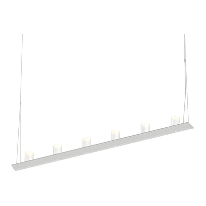 Sonneman Lighting Votives 4' LED Bar Pendant in Satin White 2858.03-SW