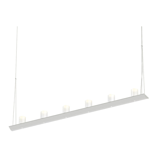 Sonneman Lighting Votives 4' LED Bar Pendant in Satin White 2858.03-SW