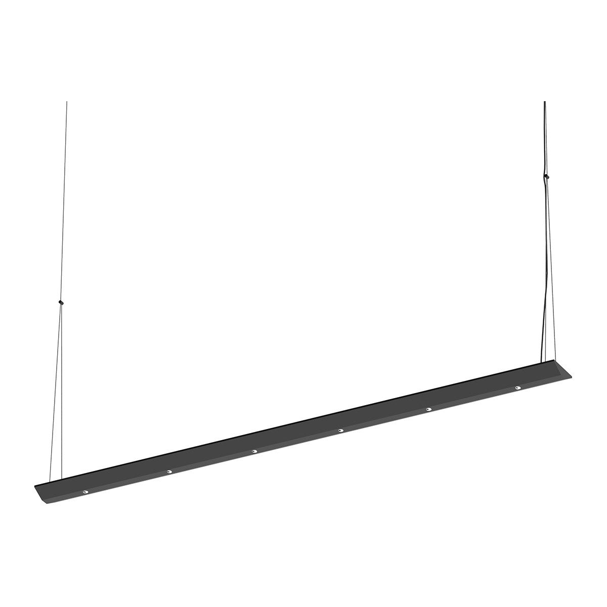 Sonneman Lighting Votives 4' LED Bar Pendant in Satin Black 2858.25-FD